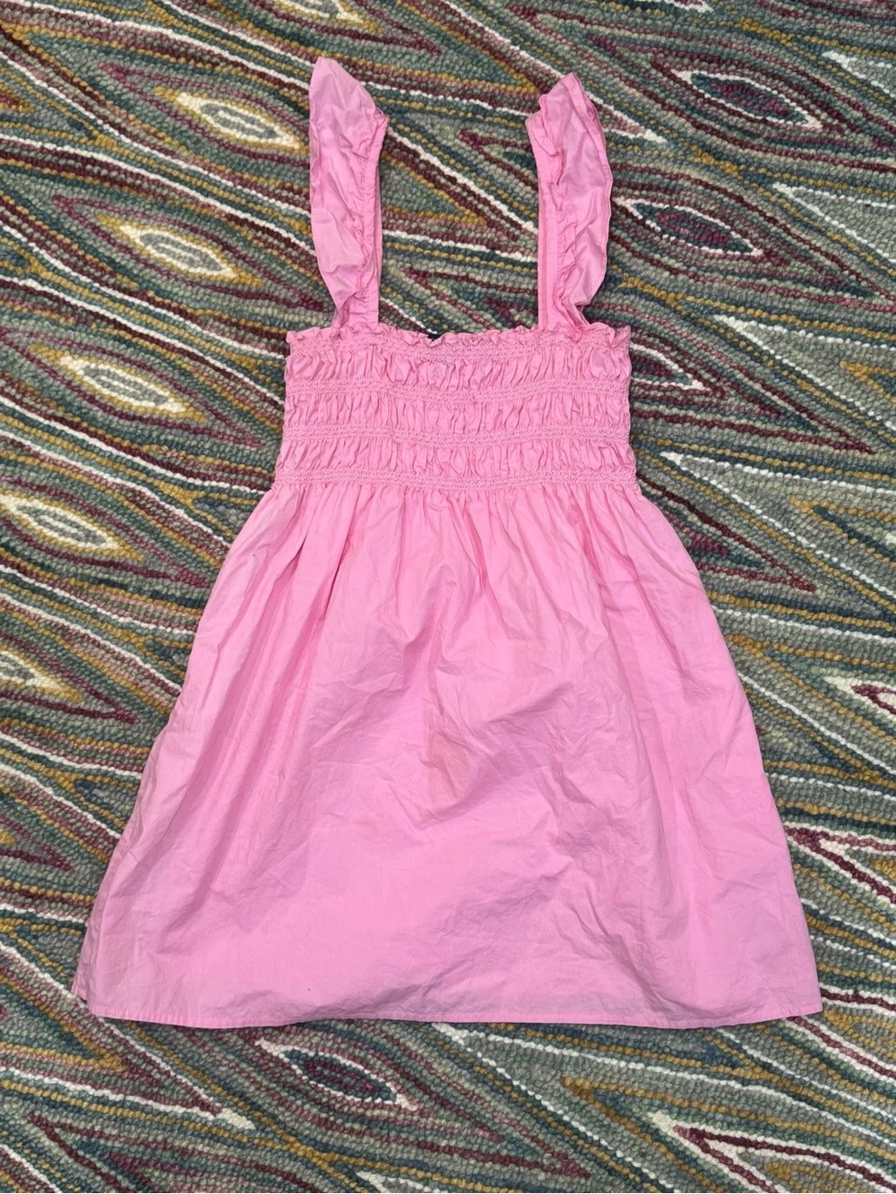 💕 French Connection Pink Smocked Sundress 💕 - Picture 2 of 5